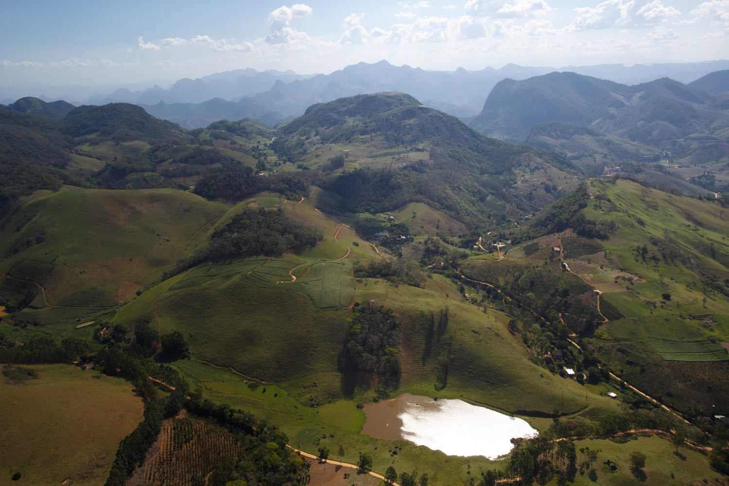 vue sur la région d'espirito santo au brésil