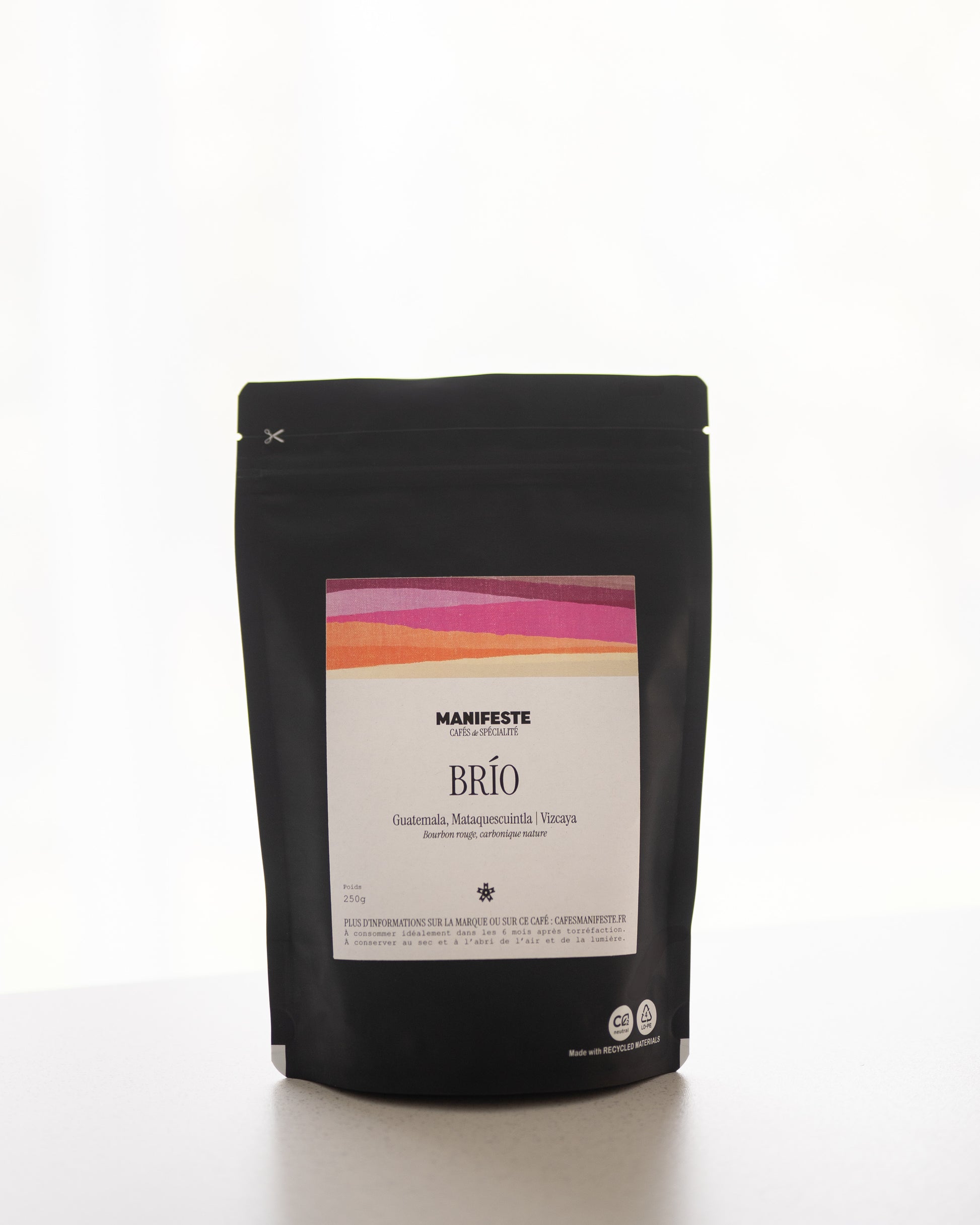 sachet de café filtre brio manifeste