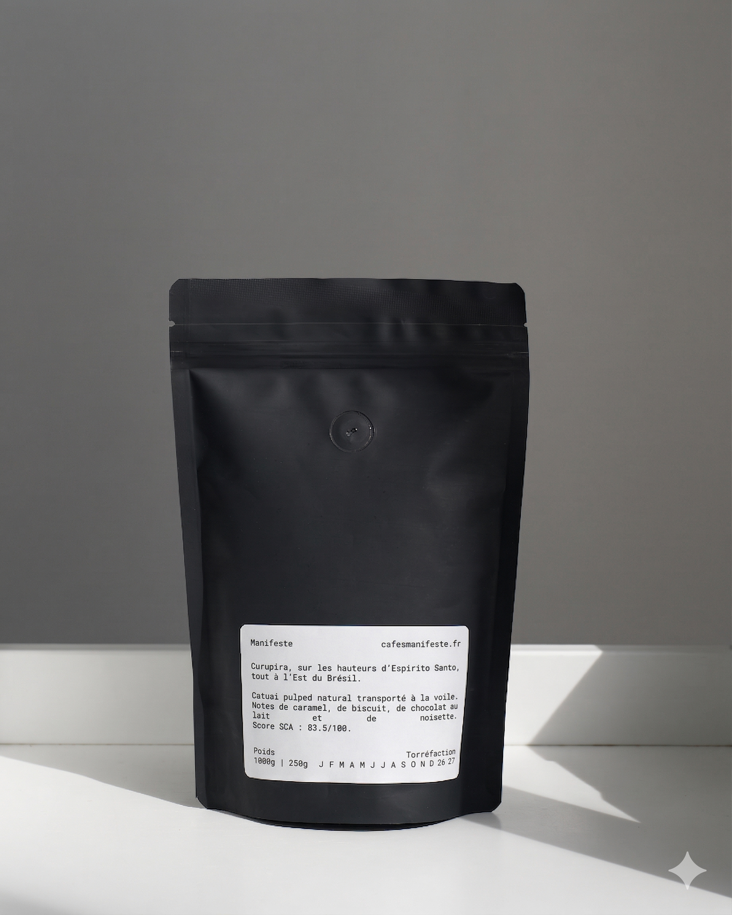 Le café espresso en grains Curupira du Brésil